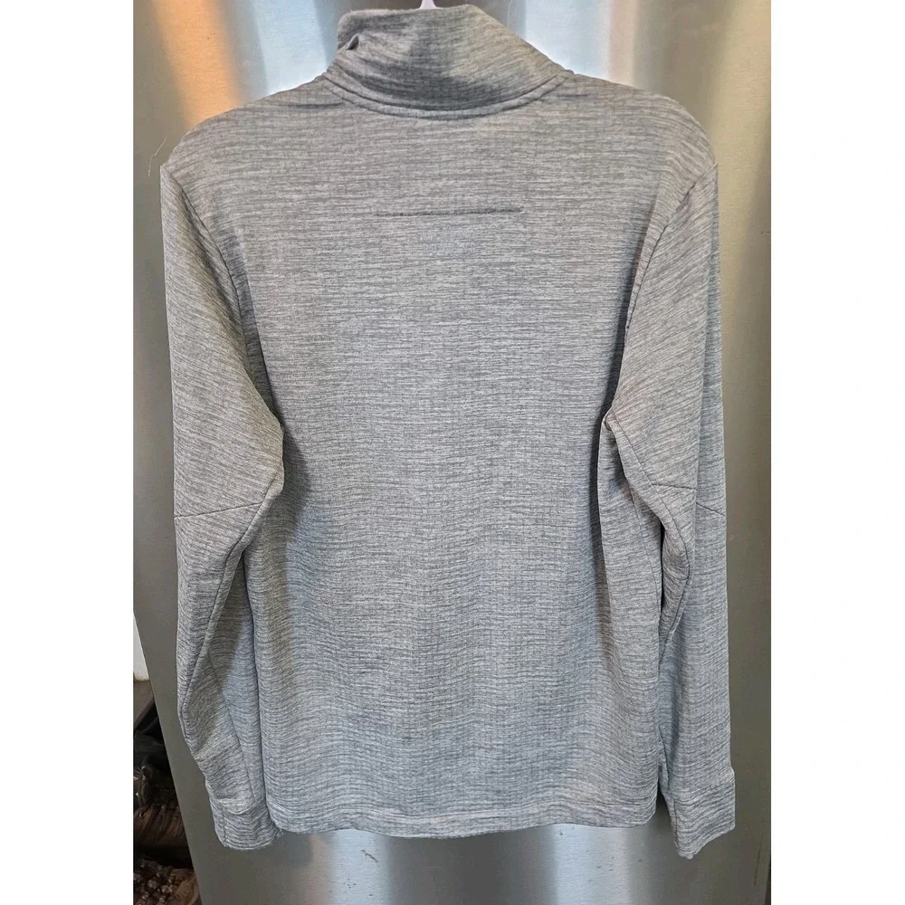 NB Running Heat‎ Grid M Heat Grid 1/2 Zip Pullover Grey Waffle KnIt Reflective